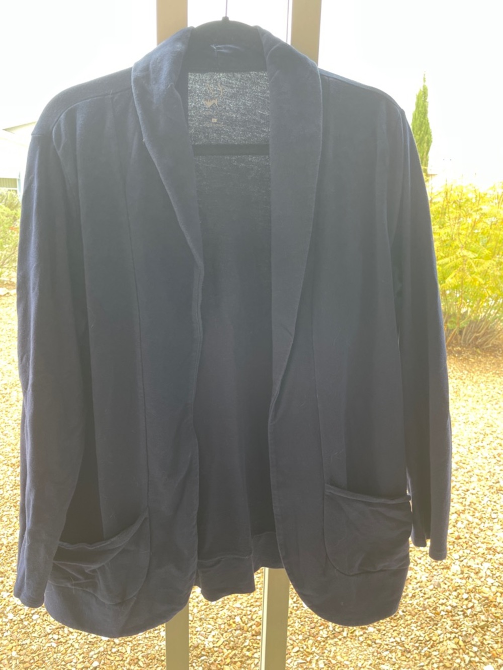 New York & Company Navy Open-Front Women's Blazer
